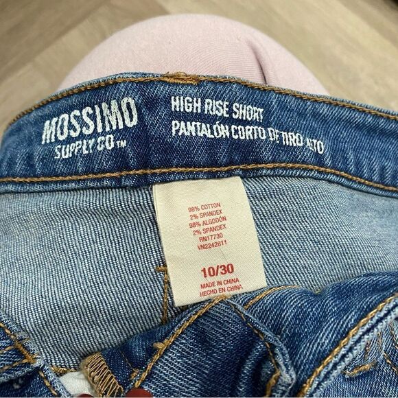 mossimo High Rise Festival Cutoff Jean Denim Shorts Size 10 - Picture 4 of 5